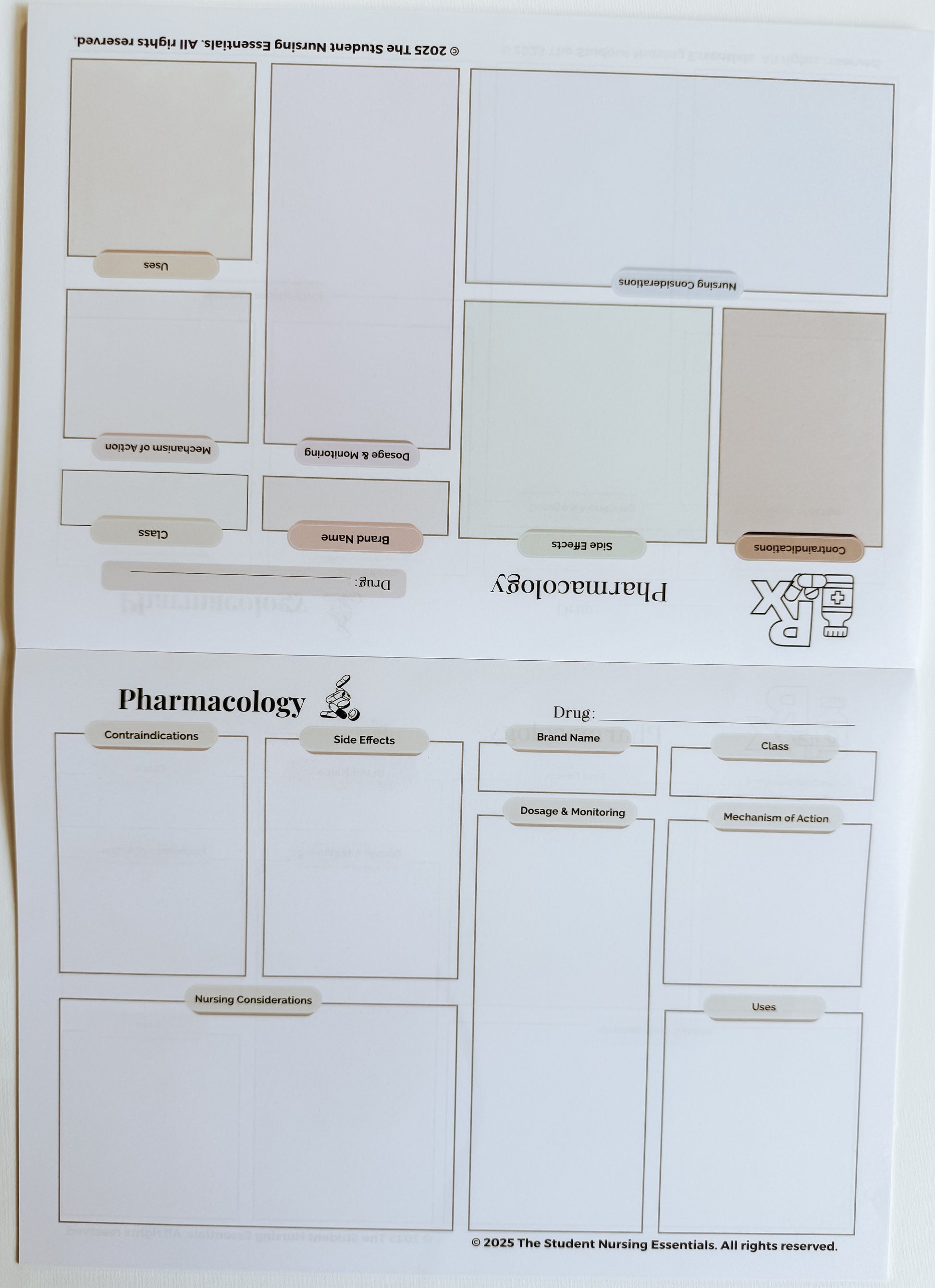 Pharmacology Concept Maps Notepad