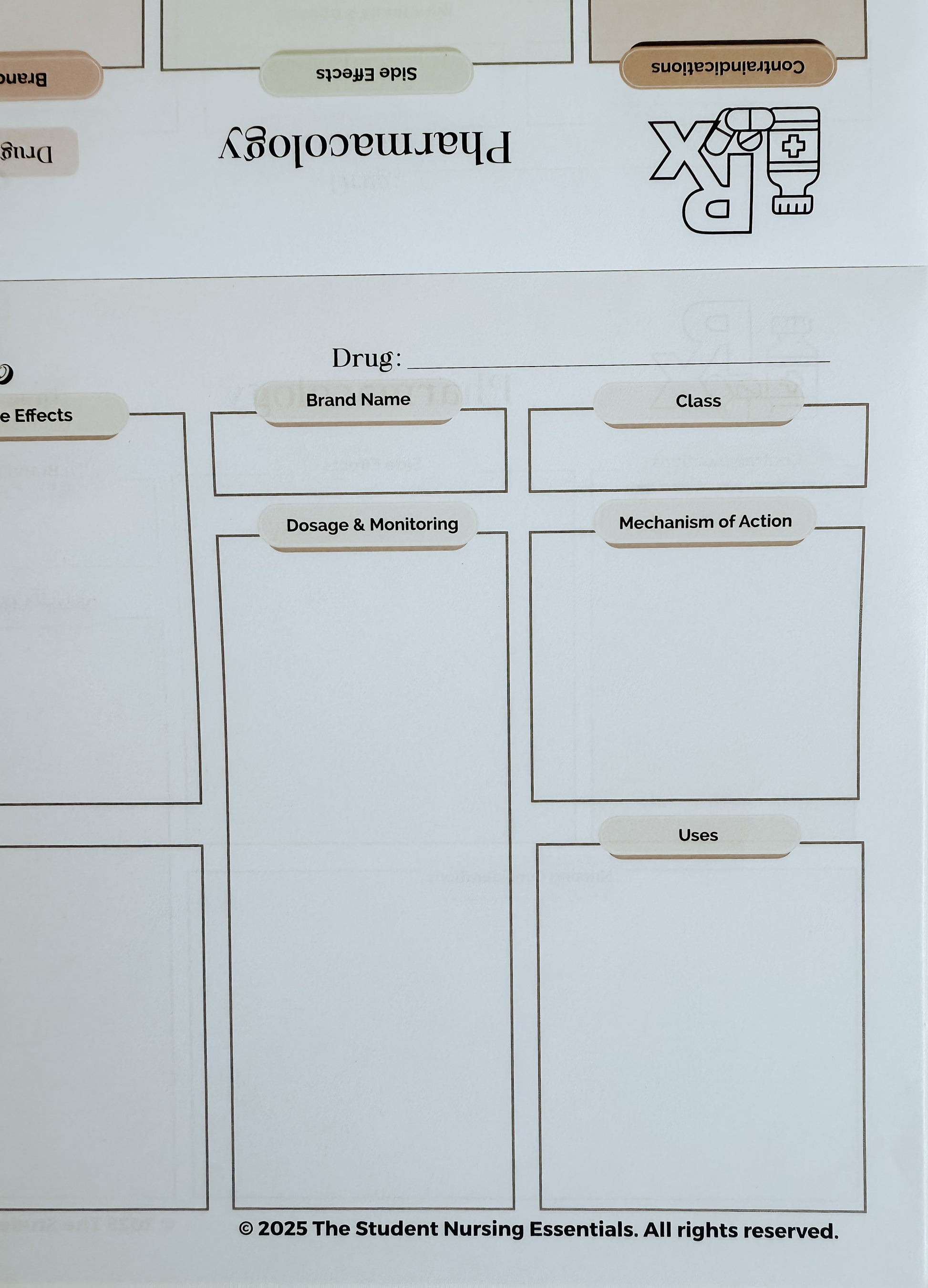 Pharmacology Concept Maps Notepad