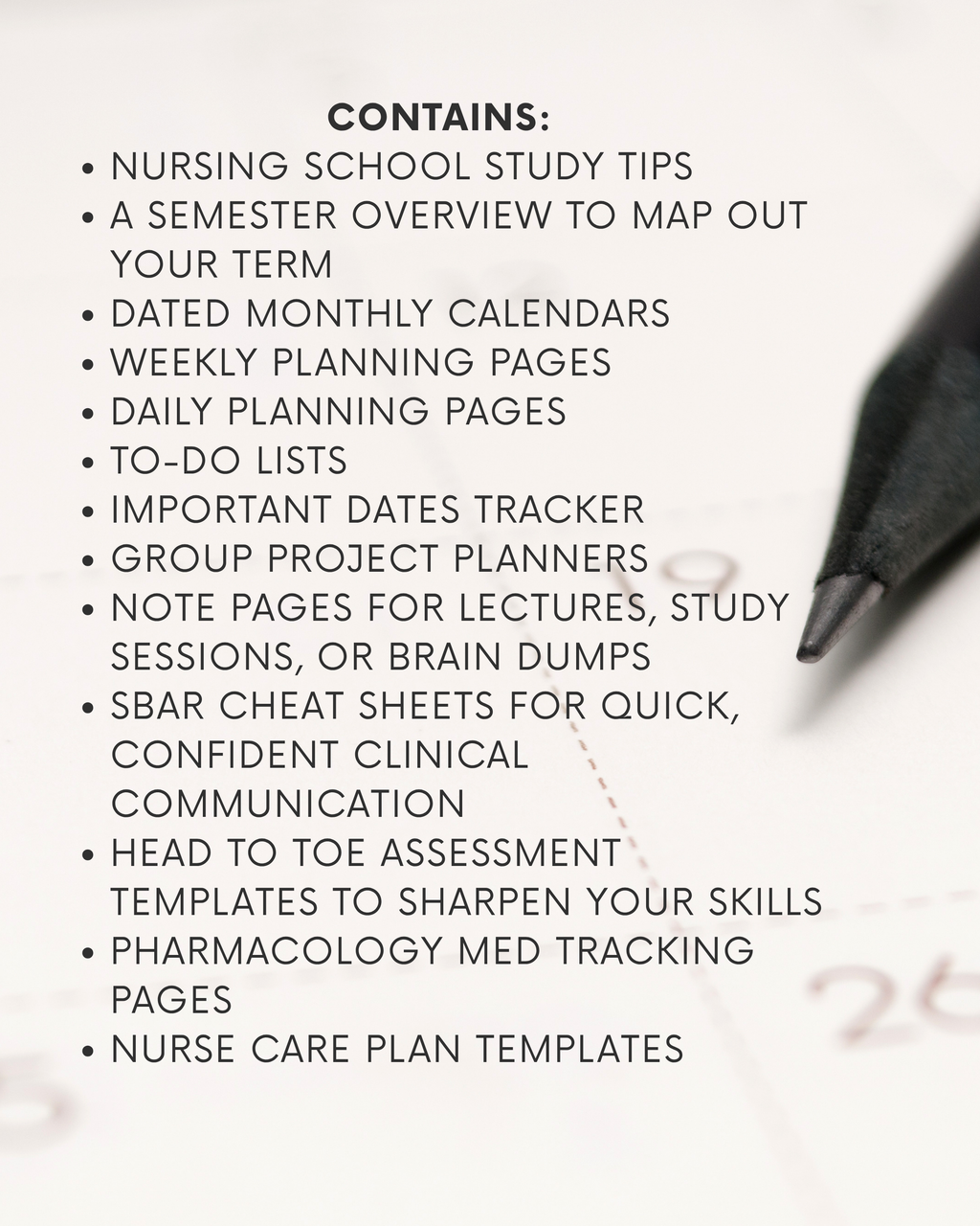 Soft Cover Student Nurse Planner 2025 | Spiral Bound Hard Copy