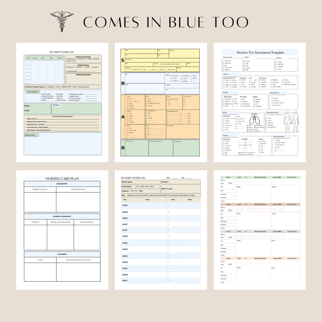 Digital RN Shift Templates