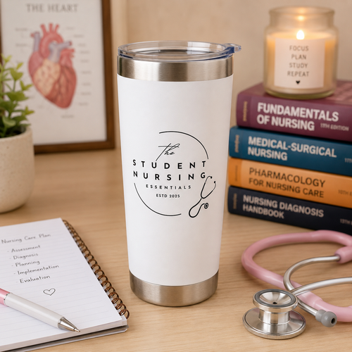 Coffee Mug - 20 ounce - Double Wall Insulated Student Nursing Essentials Brand