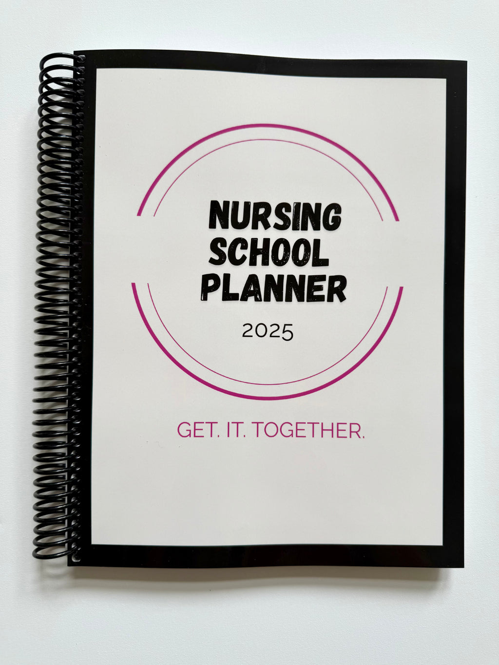 Soft Cover Student Nurse Planner 2025 | Spiral Bound Hard Copy