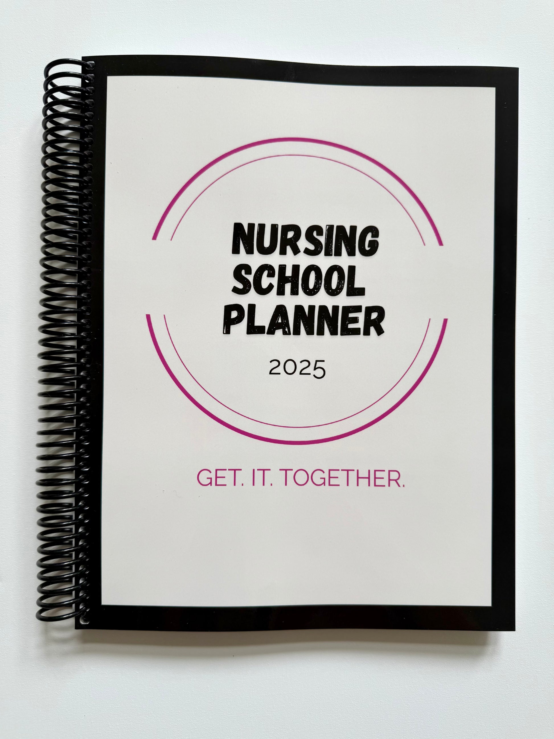 Soft Cover Student Nurse Planner 2025 | Spiral Bound Hard Copy