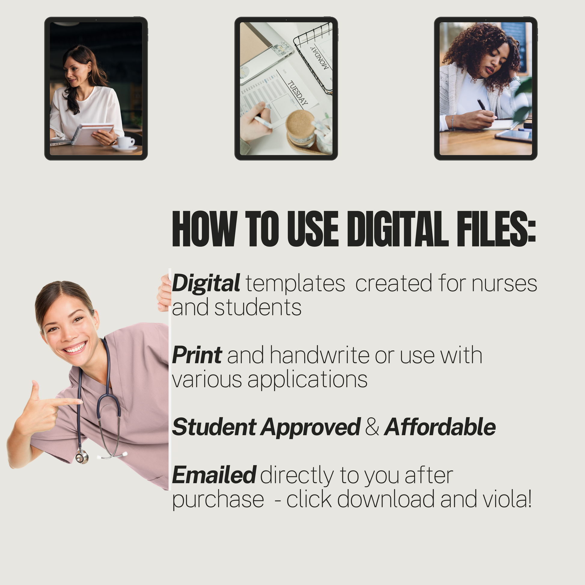 Digital Nursing Student Planner